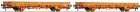 67048 Roco Set of 2 Flat cars for RailRoad maintenance train